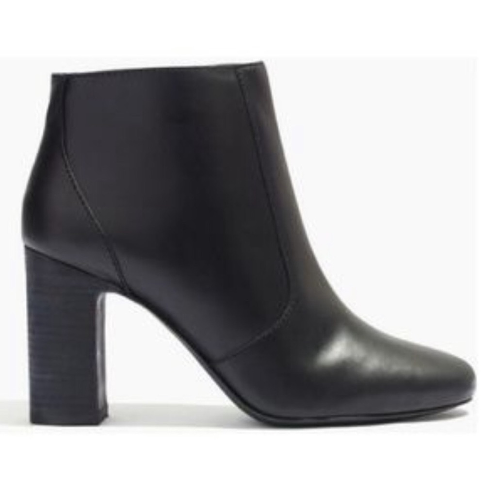 Madewell Sutton Leather Block Heel Ankle Bootie